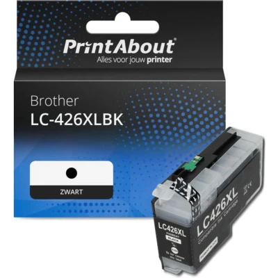Afbeelding van Huismerk Brother LC 426XLBK Inktcartridge Zwart Hoge capaciteit