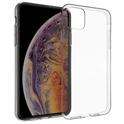 Afbeelding van Apple iPhone 11 Pro Hoesje Siliconen en TPU (zacht) Accezz Softcase/Backcover Transparant Telefoonhoesje