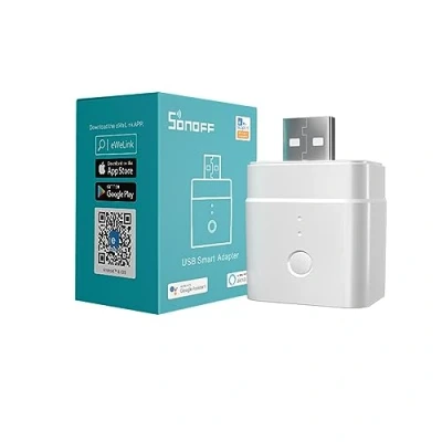 Afbeelding van SONOFF Micro USB adapter, 5V Smart WiFi Switch, werkt met Alexa/Google Home, op afstand bedienbaar, spraakbediening, timerfunctie, geen hub nodig, voor type A apparaten