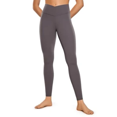 Afbeelding van CRZ Yoga Womens Butterluxe Cross Waist Workout Leggings 28&quot; V Crossover High Waisted Gym Tornado M