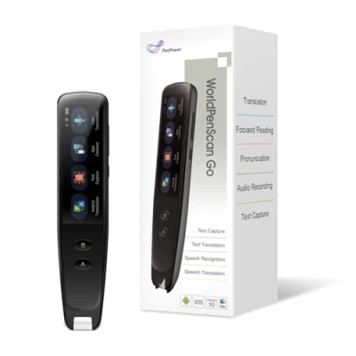 Afbeelding van PenPower WorldPenScan Go digitale markeerstift, leespen en meertalige draagbare vertaler. spraak/scan to tekst, om alles in één te vertalen