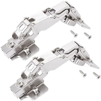 Afbeelding van SOTECH 2 stuks Groothoekscharnier T45 165 Binnenaanslag Groothoek kopscharnier Soft close incl. montageplaat