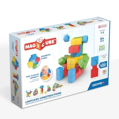 Afbeelding van Geomag MagiCube Full Color Recycled Try me 64 delig
