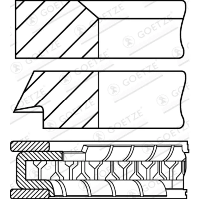 Afbeelding van Goetze Engine Zuigerveren 08 305000 10