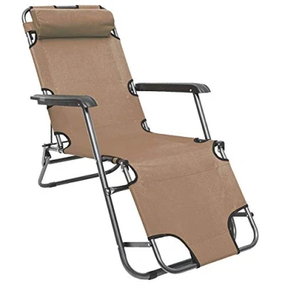 Afbeelding van AMANKA Ligstoel opvouwbaar 155x60cm lichte Ligbed Relaxstoel Tuinstoel Campingstoel Strandstoel