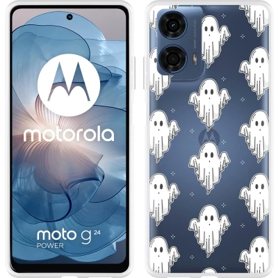 Afbeelding van Cazy Hoesje geschikt voor Motorola Moto G04/G04s/G24/G24 Power Spookjes