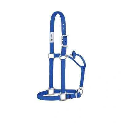 Afbeelding van Weaver Leather Originele niet verstelbare nylon paardenhalter, blauw, jaarling