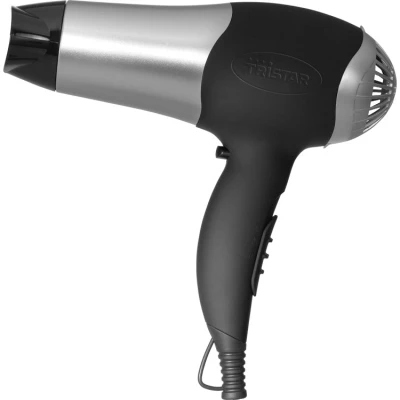 Afbeelding van Föhn Tristar HD 2322 Fohn Met diffuser Haardroger 2000 watt Instelbare snelheids en temperatuurinstellingen Coolshot Flexibel, lang snoer voor ultiem gemak opberg haakje Incl. concentrator opzetstukken Zwart