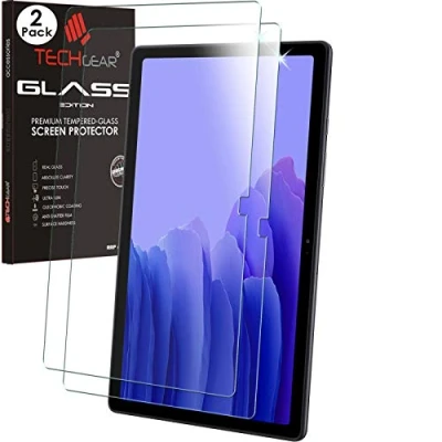 Afbeelding van TECHGEAR [2 stuks Galaxy Tab A7 10,4 inch GLAZEN scherm (SM T500 T503 T505 T509) Gehard glas schermbeschermer [9H taaiheid] [HD] [Krasbestendig] [Geen luchtbel] Voor Samsung 10.4