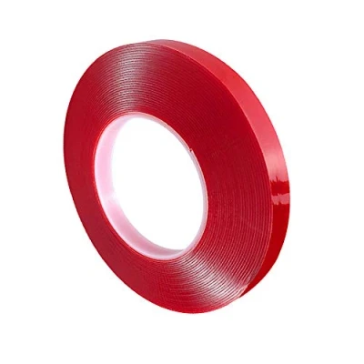 Afbeelding van QitinDasen Dubbelzijdig acryl plakband, 10 m x 15 mm, hoogwaardig, heavy duty, transparant, dubbelzijdige montage, rol, waterdicht, hittebestendig, afneembaar (dik 1 mm)