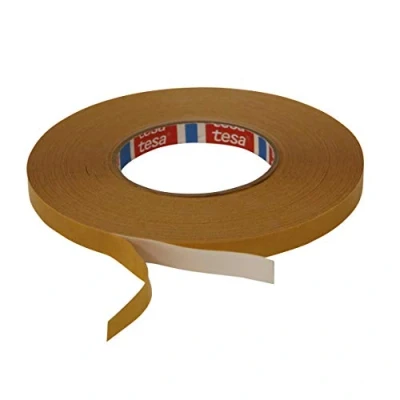 Afbeelding van tesa Dubbelzijdige witte PVC tape (4970): 3/8 in. x 60 yds. (Wit)