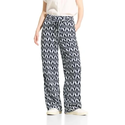 Afbeelding van Cecil MIT Print Broek, Dames, Maat: XLx30, Weiß
