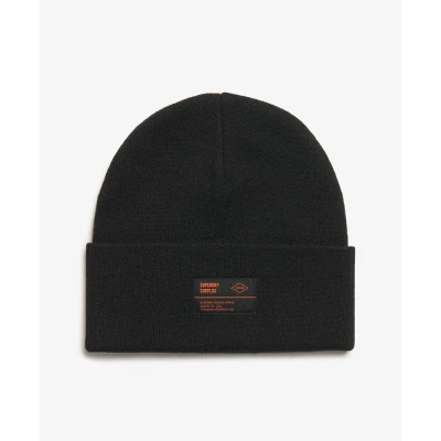 Afbeelding van Superdry Vrouwen Surplus Gebreide Beanie Zwart Grootte: 1SIZE