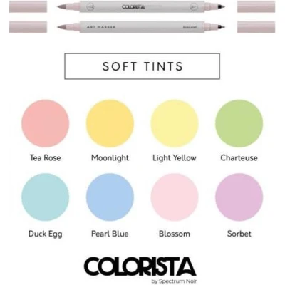 Afbeelding van Colorista Alcohol Art Markers Soft Tints 8 st