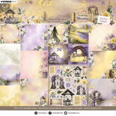 Afbeelding van Designer Paper Pad Double sided scrapbooking Growing &amp; Blooming nr.321
