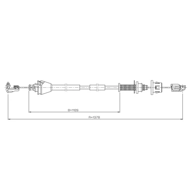 Afbeelding van METZGER 3.RE001 Gaskabel RENAULT: CLIO 2