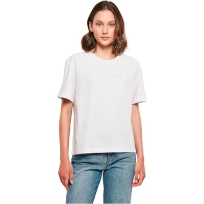 Afbeelding van Mister Tee Shake SIP Smile Tshirt print, Dames, Maat: XXL, White