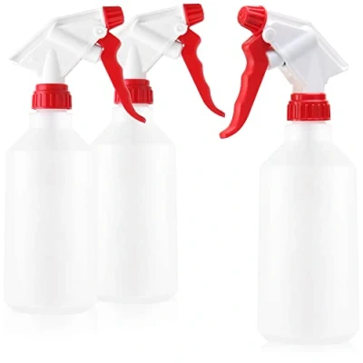 Afbeelding van COM FOUR® 3x spuitfles waterpompsproeier met 28/400 schroefdraad voor huishouden, tuin, werkplaats, auto verstuiverfles verstelbare sproeier 500 ml (NBR)