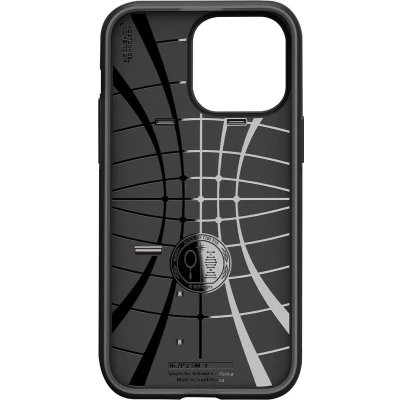 Afbeelding van Apple iPhone 14 Pro Max Hoesje Kunststof Spigen Hardcase/Backcover Zwart Telefoonhoesje Shockproof/Valbescherming