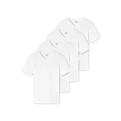 Afbeelding van uncover by Schiesser Kurzarm 4ER PACK Basic Hemd, Heren, Maat: Small, Weiß
