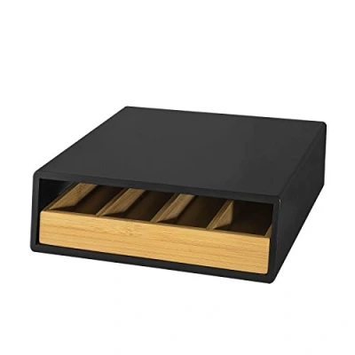Afbeelding van SoBuy FRG280 Sch Capsulehouder voor koffie Koffiecapsule Houder Zwart Ladekast