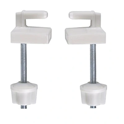 Afbeelding van Cornat WC bril scharnier met bevestiging, kunststof voor stoelen Modern, 1 stuk, wit, TEC364997