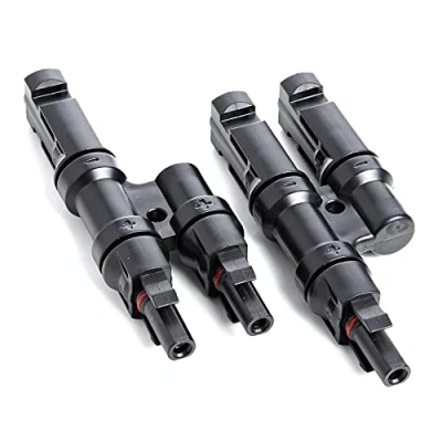 Afbeelding van Offgridtec® Y stekker Aansluitbussen (set) compatibel met de gangbare zonne stekkers en fotovoltaïsche connectoren Easy Click sluiting.