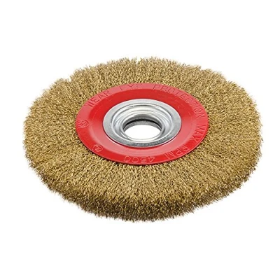 Afbeelding van Silverline Messing gecoate staaldraad wiel 200 x 32 mm
