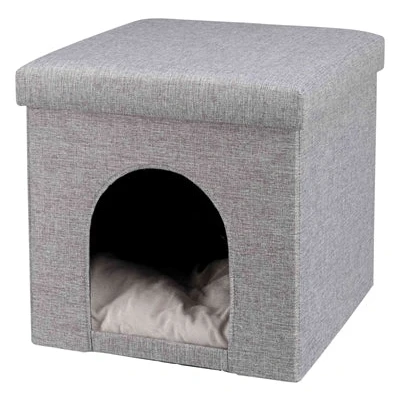 Afbeelding van Trixie Poef Kattenmand Relax Iglo Alois Grijs 40X40X38 CM
