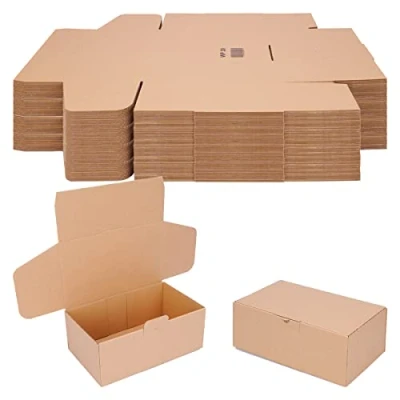 Afbeelding van verpacking Vouwdozen 250 x 150 100 mm bruin (buitenmaat 258 158 105 mm) WP 30 verzenddozen DHL karton Hermes DPD GLS verpakking (100 stuks)
