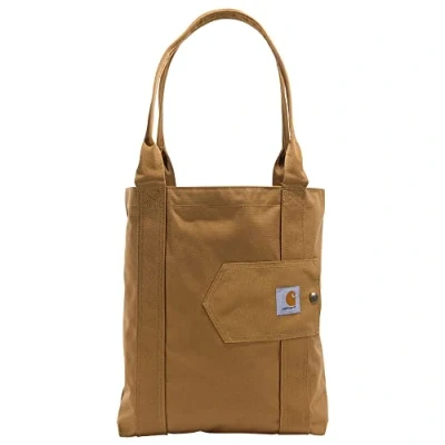 Afbeelding van Carhartt Vertical Open Tote Schoudertas Brown Bruin Schoudertassen