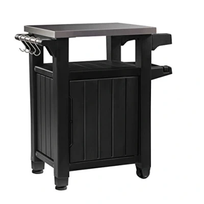 Afbeelding van Keter Outdoor Portable Entertainment Keukenopslag en voedselstation, Grafiet, 70 x 54 90 cm