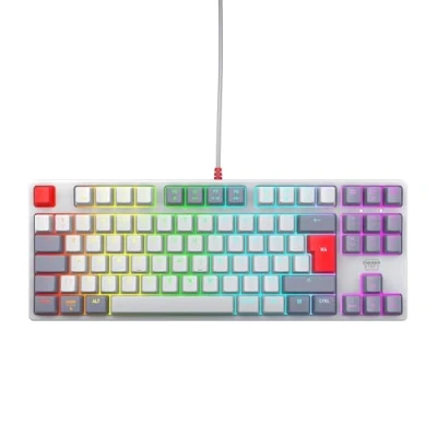 Afbeelding van CHERRY XTRFY K4V2 TKL, Bedraad Gaming Toetsenbord Zonder Numeriek Toetsenblok, UK Indeling (QWERTY), RGB Verlichting, MX2A RED Schakelaars, Retro