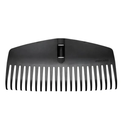 Afbeelding van Fiskars bladhark kop, 23 tanden, aansluitbaar op Solid steel, breedte: 42 cm, kunststof zwart, M, Solid, 1063089