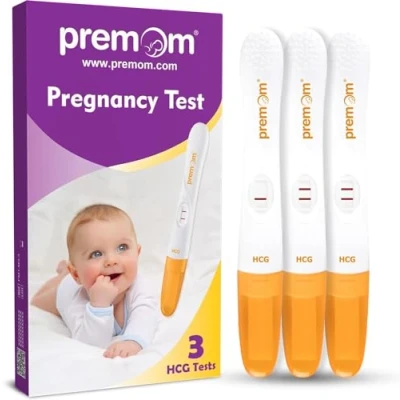 Afbeelding van Premom Zwangerschapstest Midstream: Vroege HCG Opsporing Sticks 3 Pack Kit
