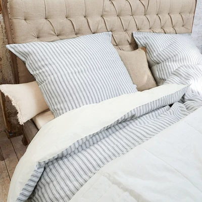 Afbeelding van LOBERON Beddengoed Stripes grijs/crème