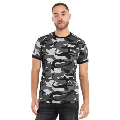 Afbeelding van Lonsdale Normale Passform Gunnista Tshirt print, Heren, Maat: Large, Camo grey