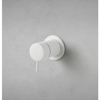 Afbeelding van Waterevolution Flow inbouw 2 weg omsteller ronde rozet mat wit T1482SBR