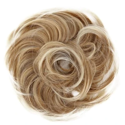 Afbeelding van CAISHA Haarstukje Haarwokkel Bruids Kapsel Opgestoken Volumineus Licht Golvend Knoet Aardbei Blonde Mix G13B