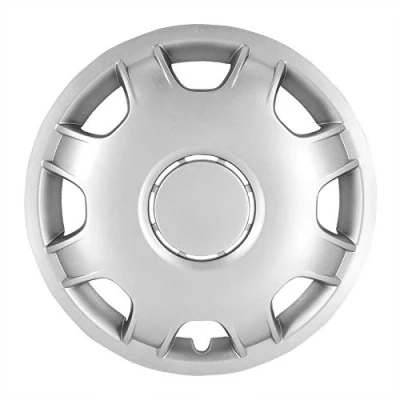 Afbeelding van wieldoppen 4 stuks 15 inch zilver