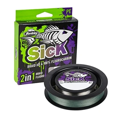 Afbeelding van Berkley Sick Two In One Braid 0,08mm (150m) &amp; 0,25mm (50m) Gevlochten lijn
