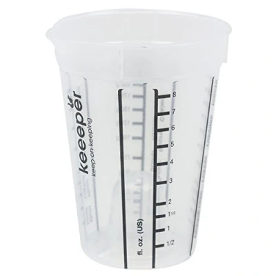 Afbeelding van Maatbeker 0,25 L Transparant Mario (zonder Handvat) Keeeper 10493