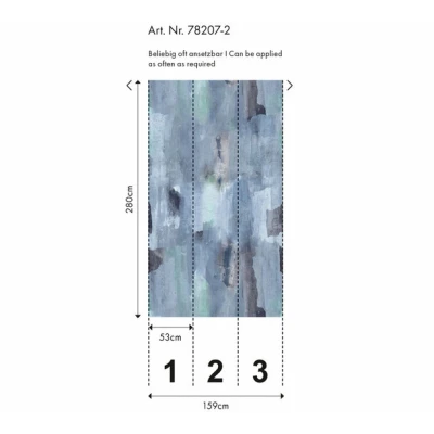Afbeelding van AS Creation Anna D&#039;Andrea 78207 2 / 782072 Blauw