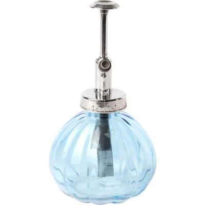 Afbeelding van Esschert Design plantenspuit/vernevelaar glas hemelsblauw/zilver 15.5 cm Plantenspuiten