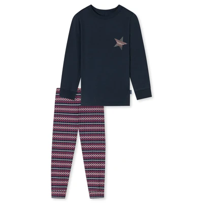 Afbeelding van Schiesser jongens pyjama set, Nachtblauw 182111, 92