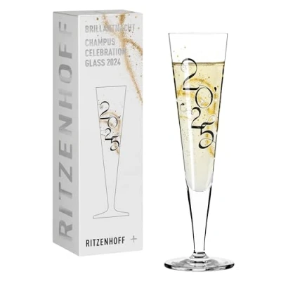 Afbeelding van RITZENHOFF 1079015 champagneglas 200 ml Serie Brillantnacht Glass 2025 met echt goud Made in Germany