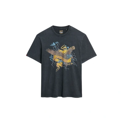 Afbeelding van Superdry Tshirt print, Heren, Maat: Medium, Heavy amp black