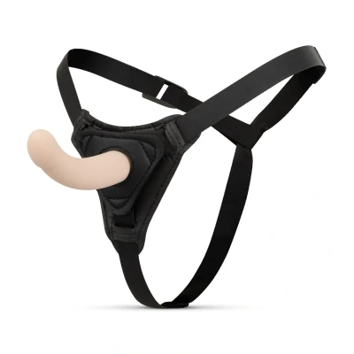 Afbeelding van Strap On Dildo Met Harnas Gebogen