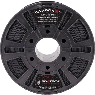 Afbeelding van 3D Xtech PTG3030750BK0 CarbonX™ CF Filament PETG Compound Chemisch bestendig 2.85 mm 750 g Zwart 1 stuk(s)