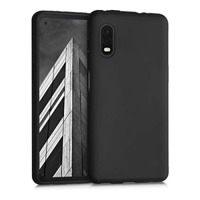 Afbeelding van kwmobile telefoonhoesje compatibel met Samsung Galaxy Xcover Pro hoesje Zachte case voor smartphone Back cover in mat zwart